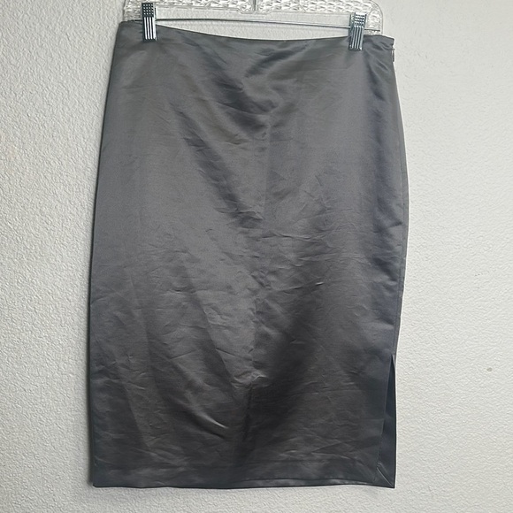 Banana Republic Limited Edition Grey Shine Pencil Skirt Womens Size 6 NWT - Picture 1 of 12